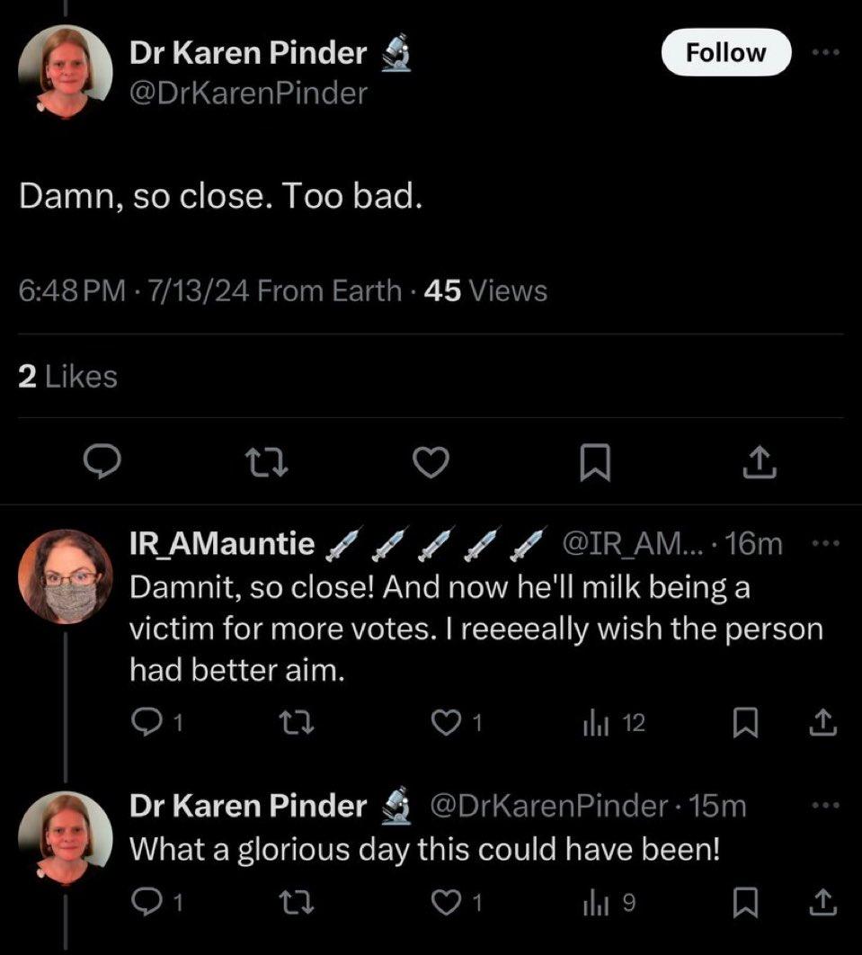TheRealKeean's tweet photo. Unthinkable behavior @DrKarenPinder https://t.co/VnxLxh6gqT