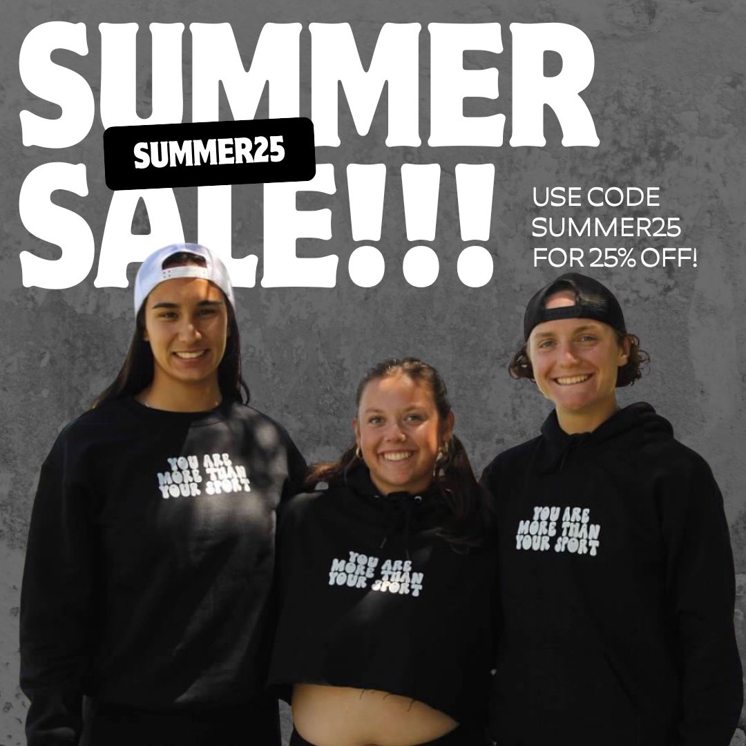 Use code SUMMER25 for 25%!!! 🌞 #morethanyoursport #morethananathlete #smallbusiness