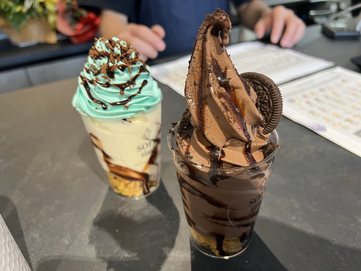 川口市戸塚東 SOFUtimoさん🍦 今回はチョコミントとチョコレートの