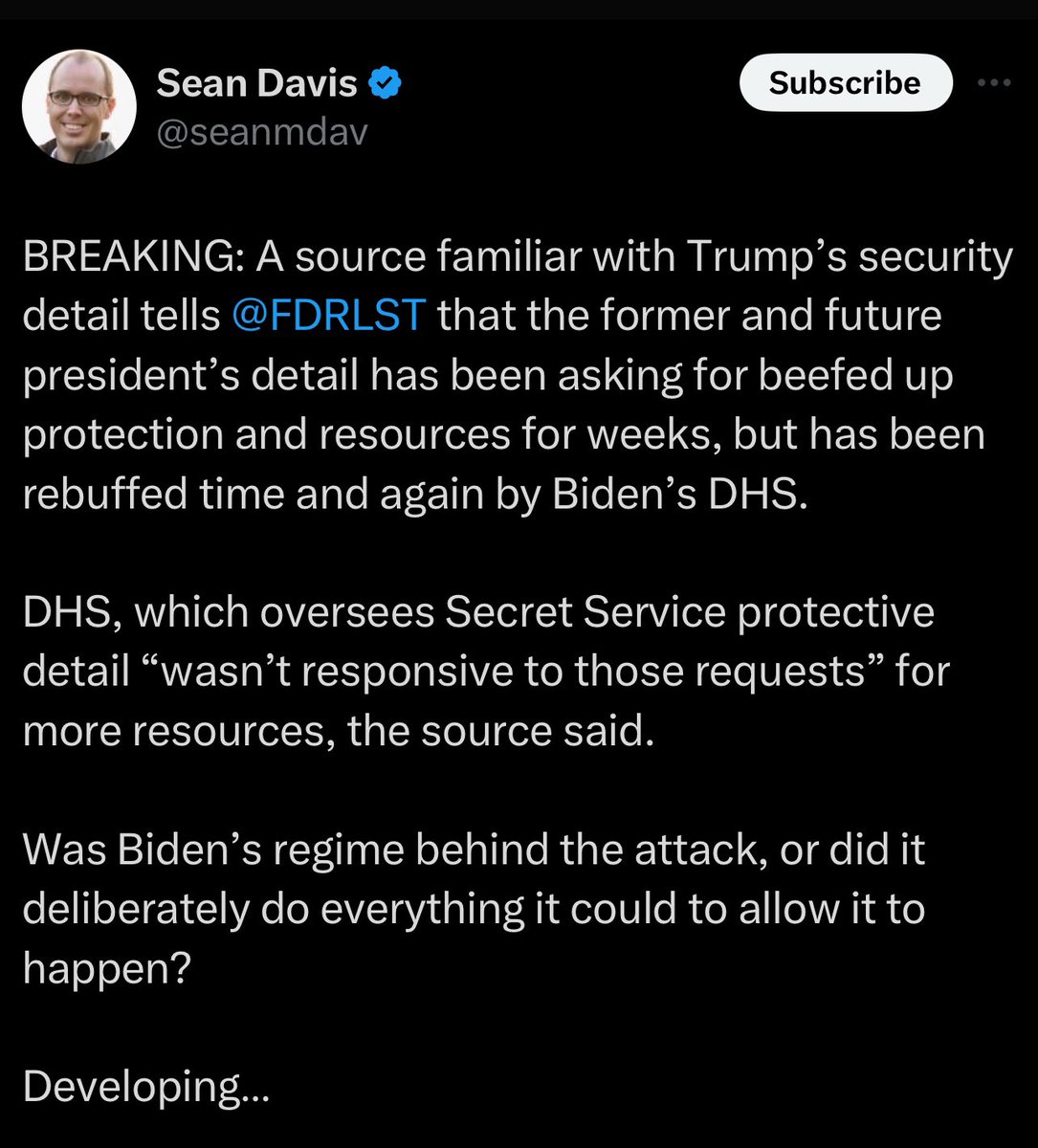 Initial report from <a href="/seanmdav/">Sean Davis</a>