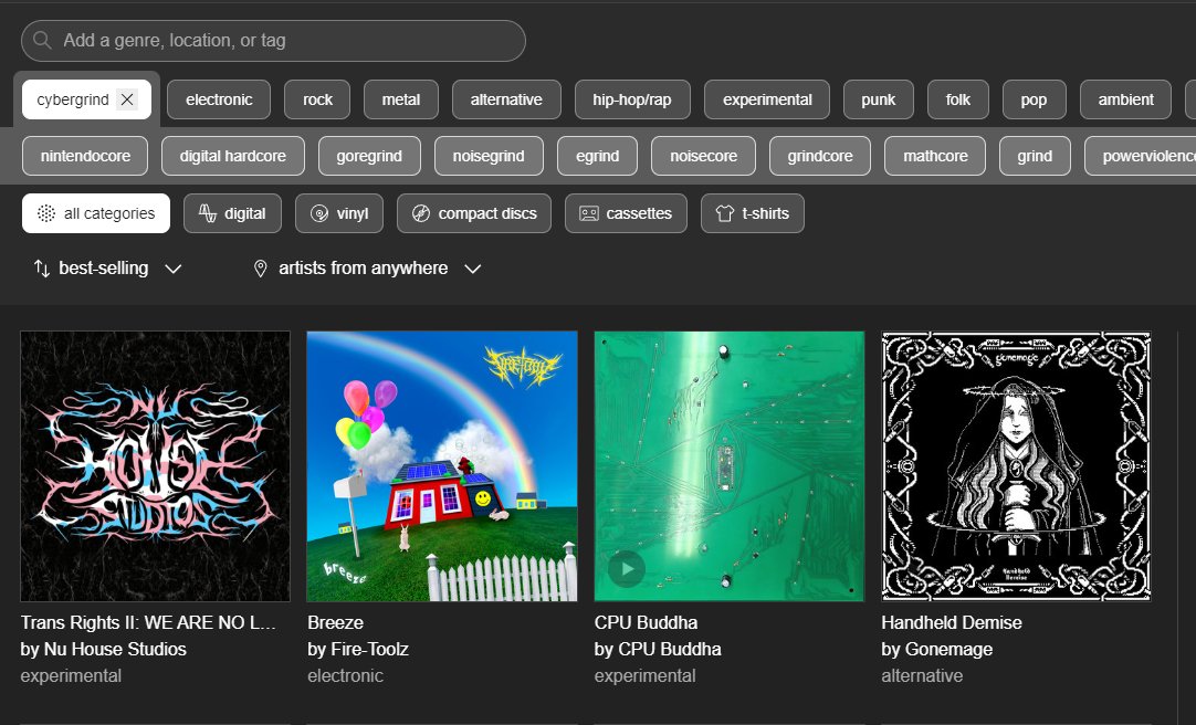shoutout to yall for helping us take over like half the genre tags on bandcamp.  

TRANS PEOPLE HAVE ALWAYS EXISTED AND WILL ALWAYS EXIST.