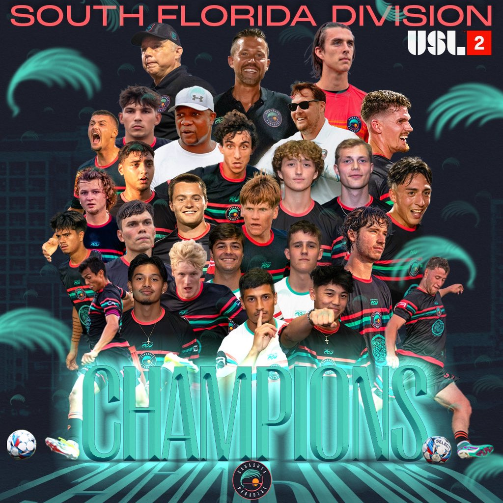 YOUR SOUTH FLORIDA DIVISION CHAMPS! 🏆

We are headed to the playoffs!