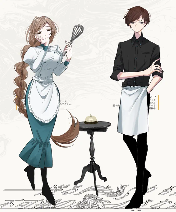 今回自分と雁屋さんの立ち絵と、KPやまもとさんの絵を描かせていただきました2人プレイTRPGの立ち絵どっちも描くの夢だったのでありがとうございます  KPさんは夏満喫使用で描かせていただきました