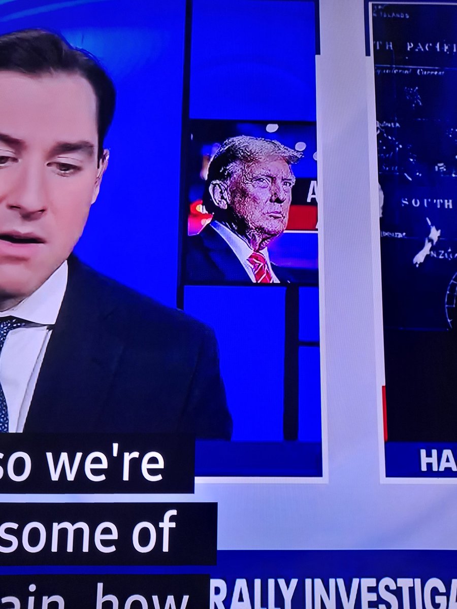 NMP562's tweet image. Why is Fox local making Trump look old and wrinkled with extreme contrast?

No, it's not my TV or camera. 

This is some CNN type 💩
