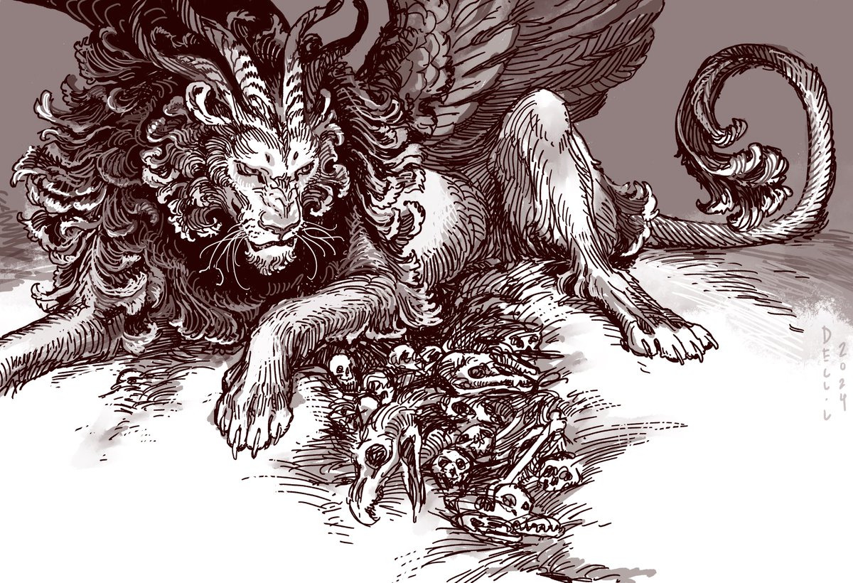 polturn's tweet image. Finished #dungeonmeshi winged lion illo!
I also made a video showing the process on this and talking abt art style inspirations.
youtube.com/watch?v=LNheQJ…