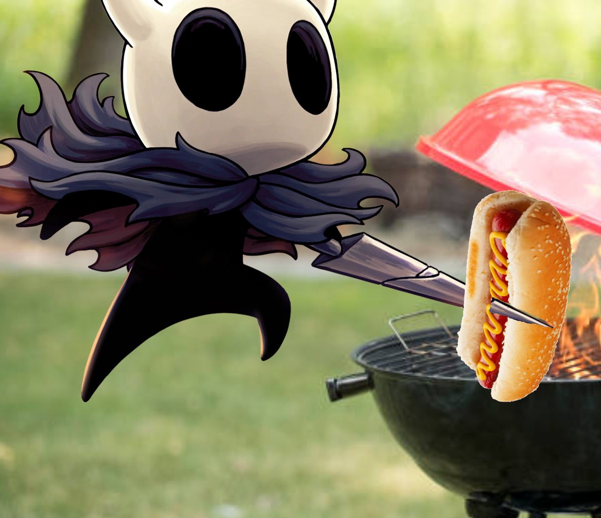 Binary_Breakers's tweet photo. Fun fact: @sawayoshiyt plays Hollow Knight one-handed because the other hand is holding a hotdog.

Hollow Knight Any% One-Handed is coming up next, and trust us, you don't want to miss this one. #BBSBBQ 

https://t.co/AeAmRLiJFc https://t.co/skOWgDic7w