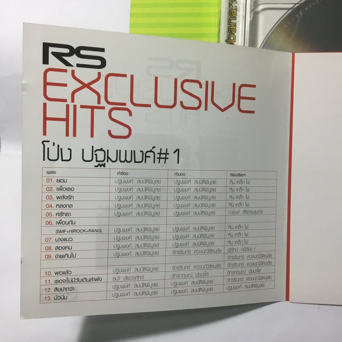 3rdhandshop's tweet photo. ARTIST : โป่ง ปฐมพงศ์
ALBUM :  
01 RS EXCLUSIVE HITS
02 โป่ง ปฐมพงศ์ - Sexperience 
แผ่นตัด
03 หินเหล็กไฟ NEVER SAY DIES
04 The Olarn classic 01
05 The Olarn classic 02
CONDITION : มือสอง

REMARK :  แถมหน้าปก
หิน เหล็ก ไฟ
เสือ สิงห์ กระทิง แรด

PRICE : 1,000 รวมส่ง
#sell #cd https://t.co/hcmi83K4h9