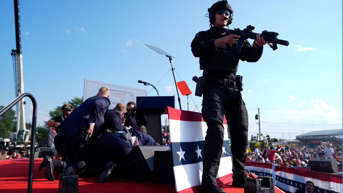 We are Praying for a full and speedy recovery for President Donald j. Trump, our hearts go out to those loved ones of the person that lost their life and the injured. 
Kudos to the rapid response of the Secret Seevice, all LE and EMS. 
There is so much evil in this world. Good