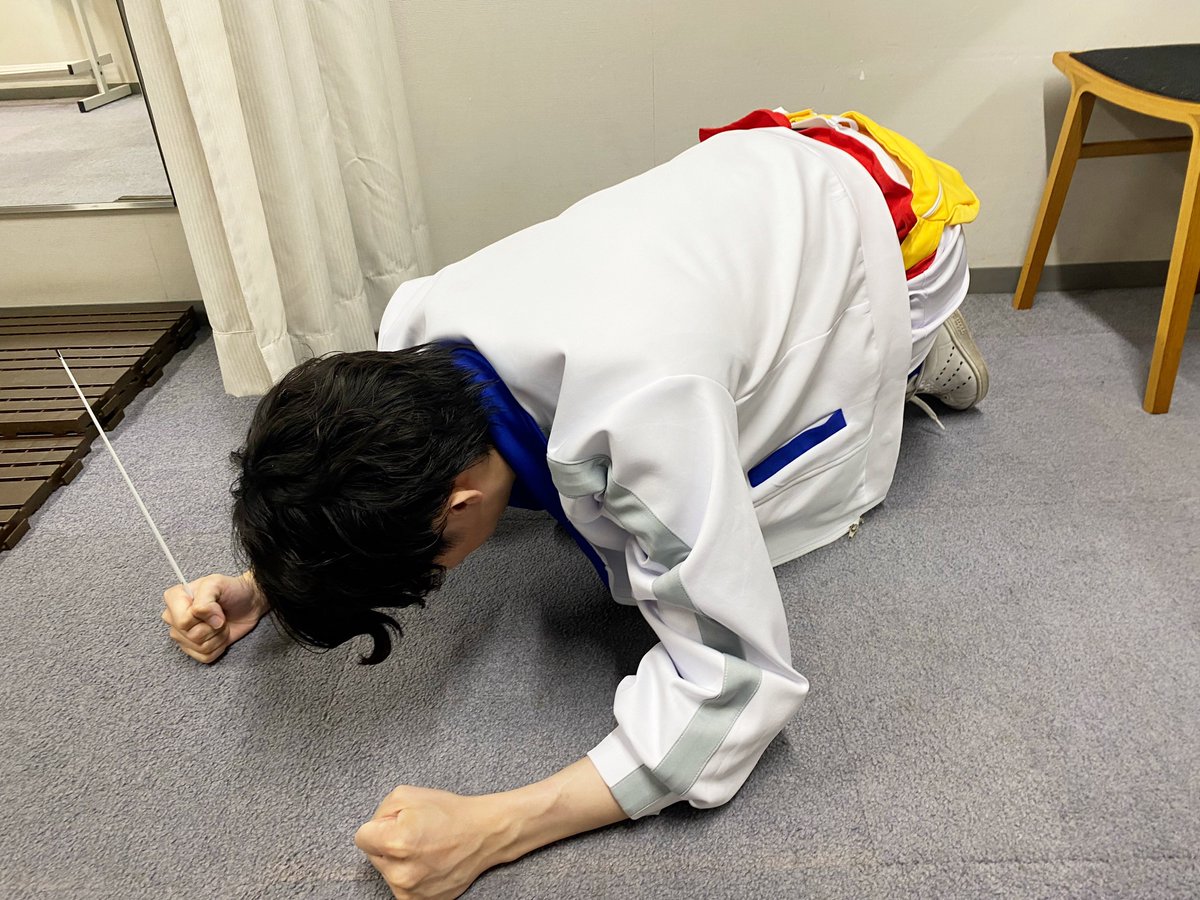 pkmnds's tweet photo. 昨日は指揮の野村先生に、スグリの衣装を着ていただきました🎶すっごく似合っていてとてもカッコよかったです！！
ありがとうございました😊
#なつえん24
#PWE
#ポケすいPWE https://t.co/1L13UYPIIn