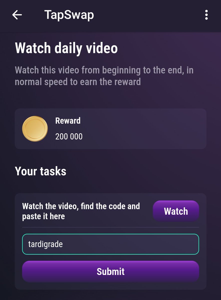 _hiyorieee's tweet photo. HELLO TAPSWAP COMMUNITY!

Do the task for TAPSWAP CINEMA:
Watch Daily Video~ YOUTUBE VIDEO NAME:
What are NFTs and why they cost MILLIONS?

(Watch the video, find the code and paste it here)
ANSWER: tardigrade

#TON #TAPSWAP #tapswapdailytask
#TapSwapVideoCode https://t.co/tp6SbGHWWv