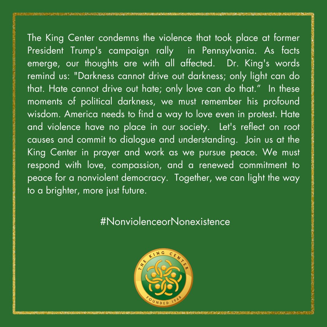 The Martin Luther King, Jr. Center tweet media