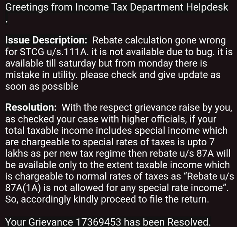 87A Rebate Mega Thread Ongoing Major Issue In Income Tax Utility 87a-rebate-mega-thread-ongoing-major-issue-in-income-tax-utility