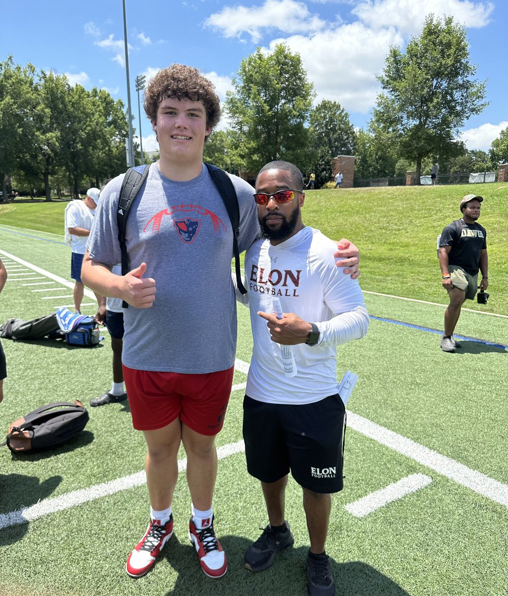 Paxton Oliver (@paxtonoliver72) on Twitter photo Had a GREAT time <a href="/ElonFootball/">Elon Football</a> earlier today working my craft and competing! Thank you for the opportunity <a href="/Coach_Stad/">Alex Stadler</a> <a href="/CoachHarris20/">Coach Harris</a> <a href="/Coach_D_Folmar/">Drew Folmar</a> <a href="/TonyTrisciani/">Tony Trisciani</a> Had a GREAT time <a href="/ElonFootball/">Elon Football</a> earlier today working my craft and competing! Thank you for the opportunity <a href="/Coach_Stad/">Alex Stadler</a> <a href="/CoachHarris20/">Coach Harris</a> <a href="/Coach_D_Folmar/">Drew Folmar</a> <a href="/TonyTrisciani/">Tony Trisciani</a>