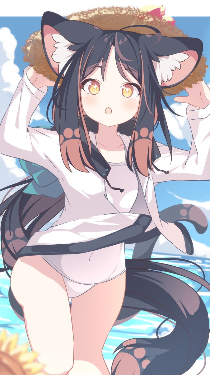 「ねこです 」|橙狼@skeb受付中のイラスト