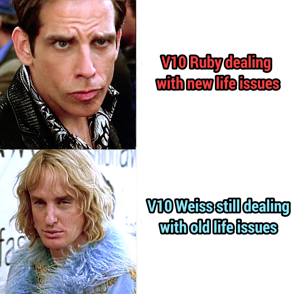 rubyfinallyrose's tweet photo. Thinking about how cool they both gonna look • but at the same time issues remain to deal with #RWBYxVIZ #SaveRWBY #GREENLIGHTVOLUME10 #whiterose #RubyRose #WeissSchnee #zoolandermeme https://t.co/qMGuHTRuN3