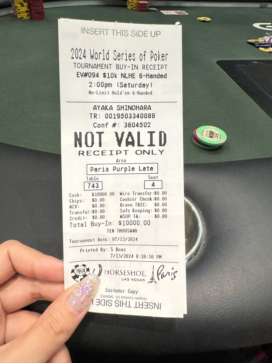 急遽1万ドル出しのトナメ出ることに🥹
がんばる😵‍💫