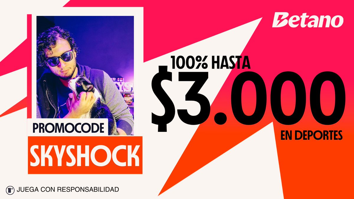 SkyshockGG's tweet photo. Mañana es la final de la Copa América⚽

🇨🇴 vs 🇦🇷

Es mi deber recordarles que utilizando el promocode: SKYSHOCK en Betano te llevas el 100% de tu primer depósito hasta 3000 MXN en Deportes. 

👉 https://t.co/Rr3IXd2uOP 👈

Regístrate ahora en Betano, patrocinador oficial de la Copa América.🏆