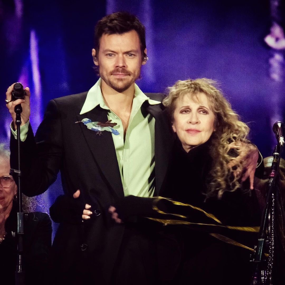 HSMEDIANEWS's tweet image. Harry and Stevie Nicks on stage at BST Hyde Park last night! 
©️ mj_hewitt