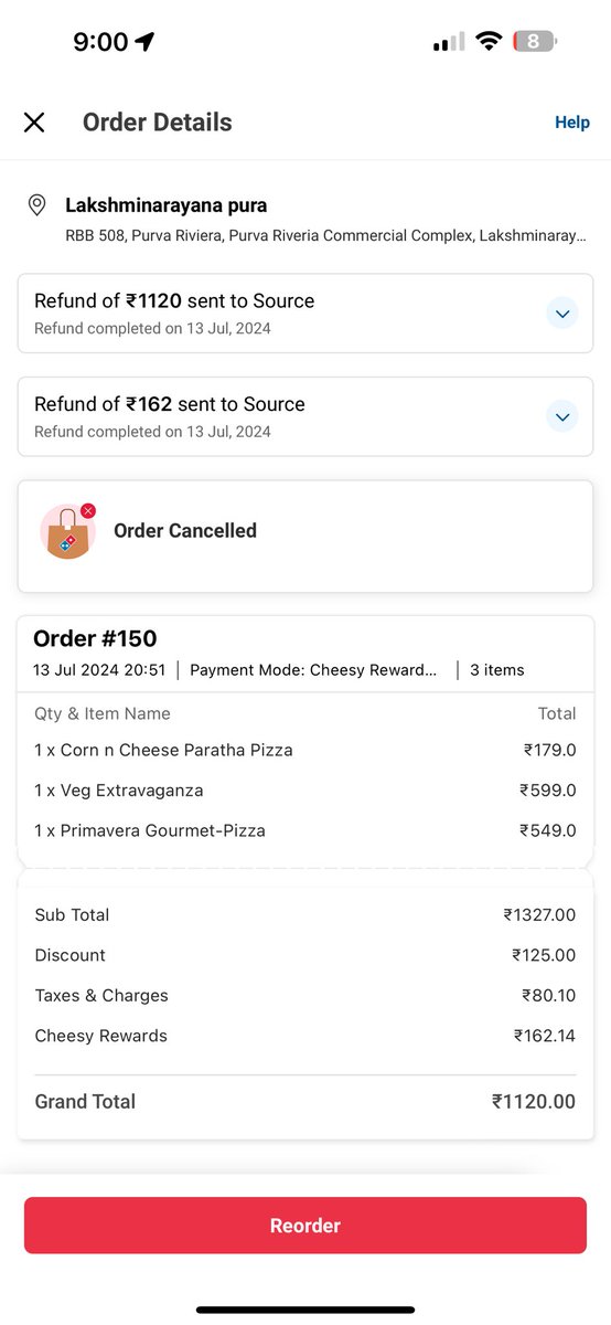 aroraullas's tweet photo. @dominos_india Ordered direct through app yesterday and got a call from store that thin crust not available and cancelled my order. 
Ordered via Swiggy a thin crust and order delivered. 
I thought order direct was beneficial for company and user ???? https://t.co/nlW1umNcPu