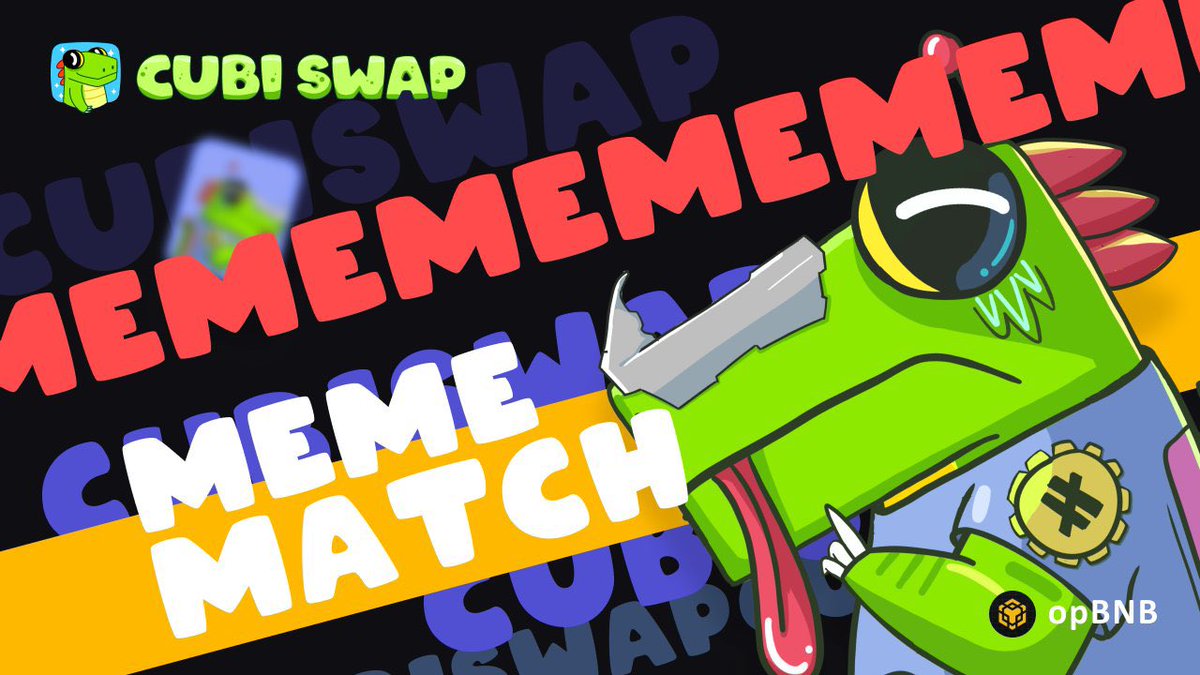 CUBISWAP⚡🐊🥇 (@cubiswap) on Twitter photo 🐊 No.1 Swap on #opBNB Celebrate <a href="/binance/">Binance</a> 7 Years 🐊 🐊 No.1 Swap on #opBNB Celebrate <a href="/binance/">Binance</a> 7 Years 🐊