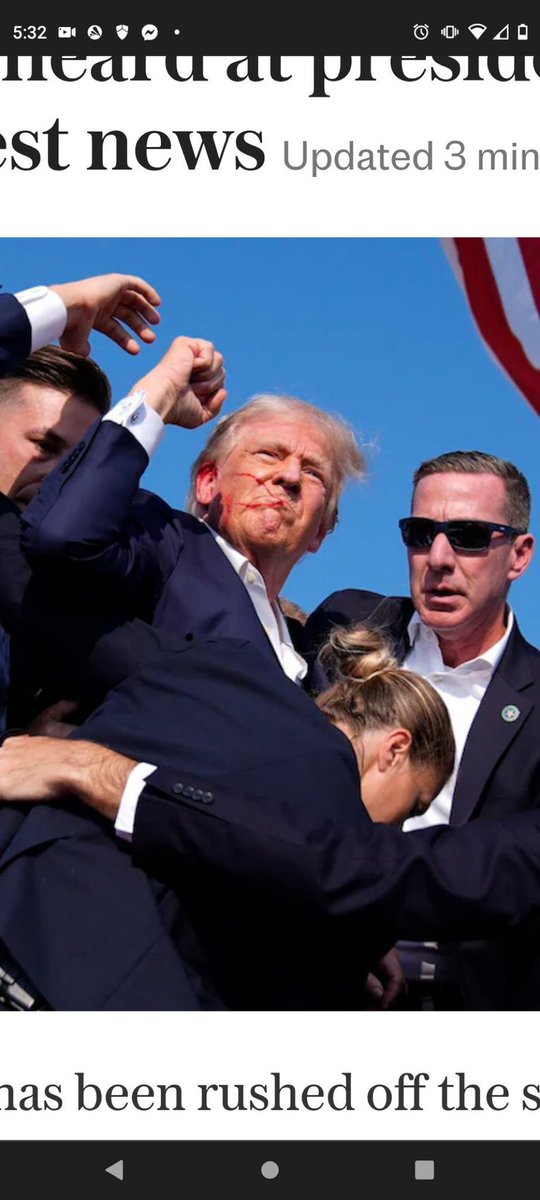 We have all witnessed a MIRACLE of GOD that Trump did not die. 

No other explanation.