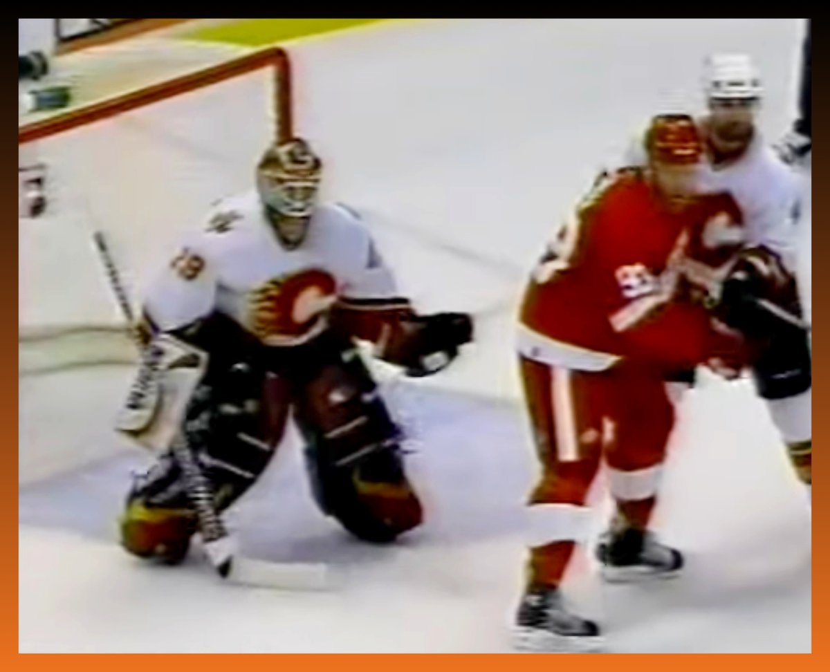 HeroesofCrease's tweet photo. On April 21, 2007, Jamie McLennan played #TheirFinalGame.

McLennan played his final #NHL game as a member of the #CalgaryFlames. Replacing Miikka Kiprusoff in goal for 18 seconds in the playoffs vs Detroit, he slashed Johan Franzen and received 12 PIM and a 5 game suspension. https://t.co/0WvPrcnUBk