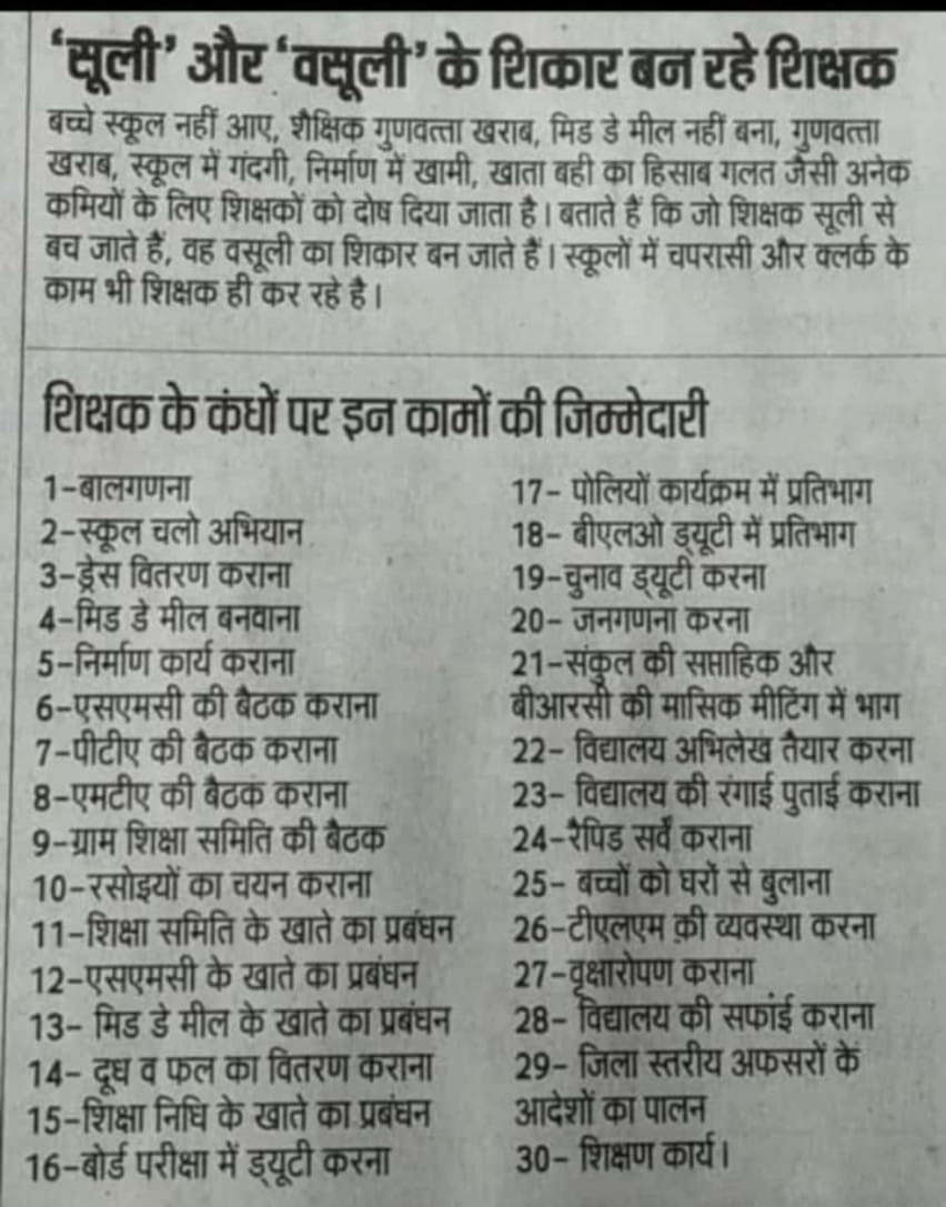 वर्षों से लंबित हमारी मांगों को पूरा करें 
हम तैयार है ऑनलाइन हाजरी को ।
<a href="/Aamitabh2/">Amitabh Agnihotri</a>
<a href="/aajtak/">AajTak</a>
<a href="/DrDCSHARMAUPPSS/">Dr Dinesh Chandra Sharma</a>
<a href="/TheLallantop/">The Lallantop</a>
<a href="/ABPNews/">ABP News</a>
#Boycottdigitalattendance