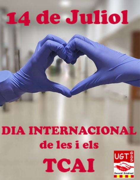 UGT_GSS's tweet photo. Avui 14 de Juliol “Dia internacional dels i de les TCAI’s” 
Des de la secció sindical de la UGT a l’HUSM hem fet un video dels nostres companys/es. 
Gràcies per ser-hi 🫶🏻
📽️ 👉 https://t.co/UfLUJAE98p https://t.co/TeQhZGSOsY