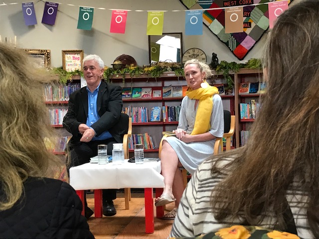 wordherding's tweet photo. Relaxed, warmhearted chat yesterday at #WCLF between Theo Dorgan and Oonagh Montague about his #OneCityOneBook collection 'Once Was a Boy'. I also really enjoyed the evening talk with David Nicholls and Anne Enright, but my photos are too terrible to share https://t.co/CW0Es09kOQ
