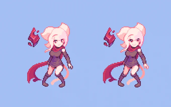 A slight change of Jennie's sprite. #aseprite #pixelart