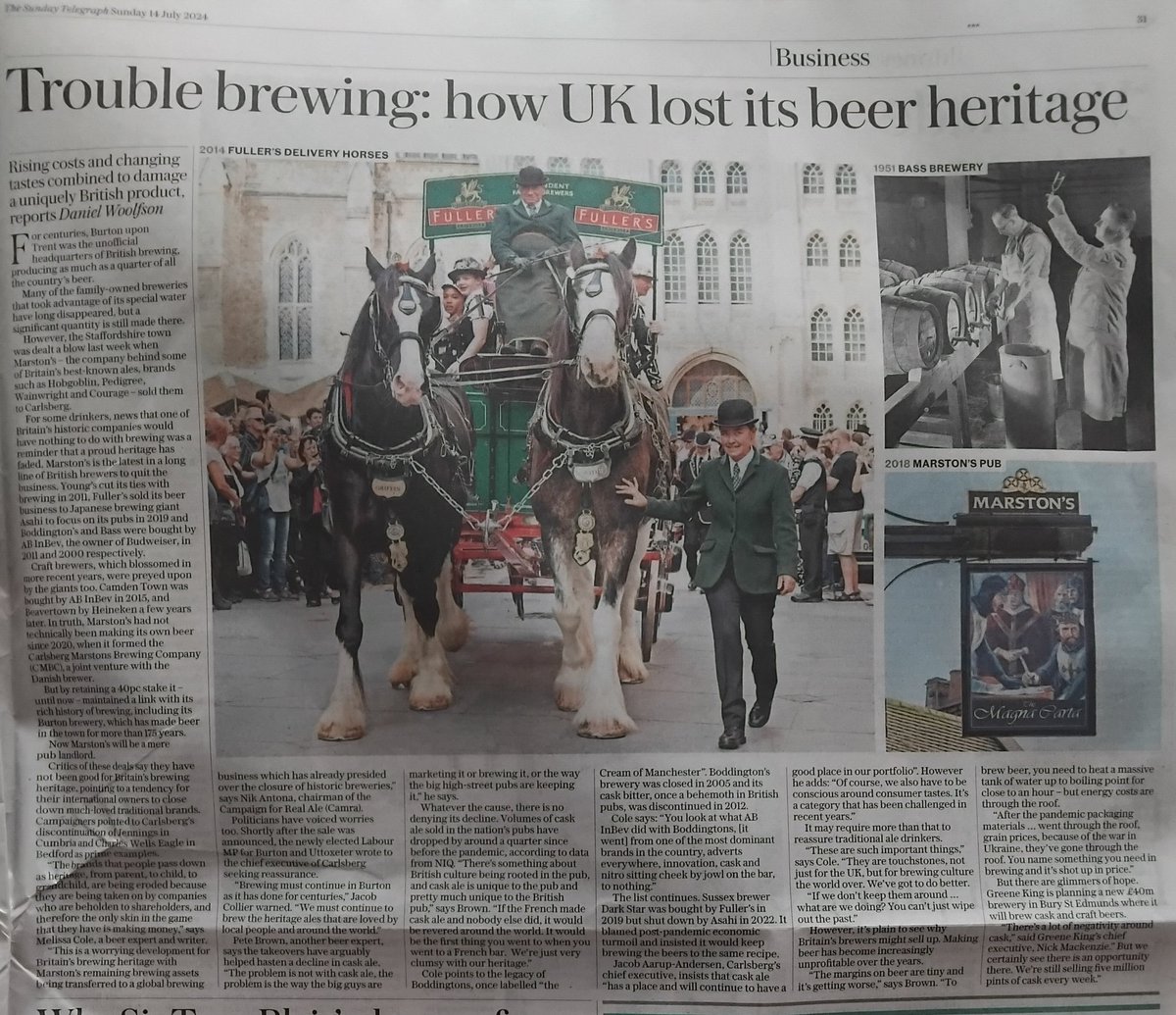 Trouble brewing ... but Greene King sell 5mn pints of #cask ale a week.
Support #Cask and the #pub