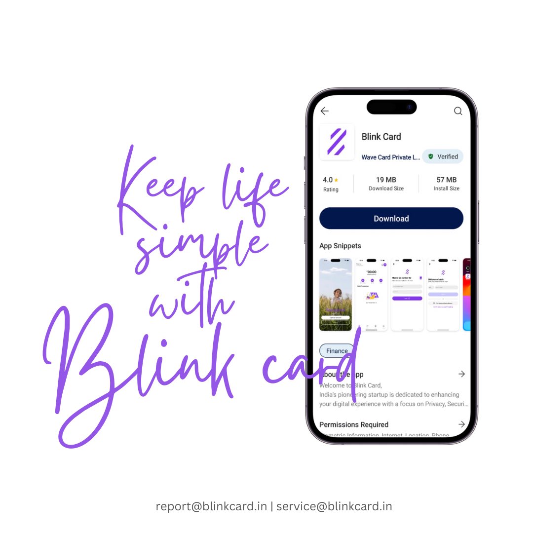 Blinkcarddotin's tweet photo. Keep life simple with #BlinkCard
Download now 
#indusappstore Available Now #PlayStore  soon. #galaxystore by #Samsung soon. #AppStore  soon. https://t.co/5350lCBIQx