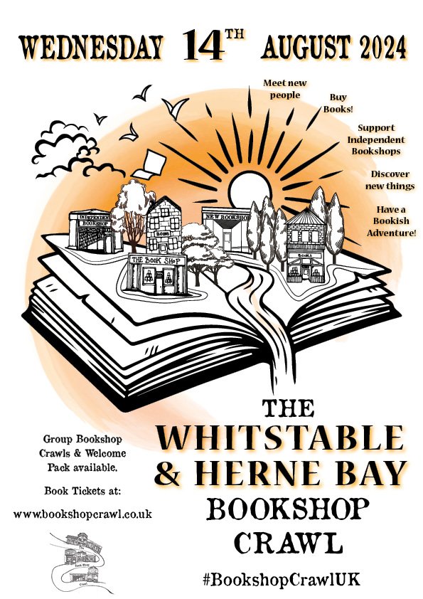 BookshopCrawlUK's tweet photo. It is one week today until the first of our regular Book Swaps &amp; Book(ish) Group meetings, and a month until the Whitstable &amp; Herne Bay Bookshop Crawl! Find out about them and come along!

https://t.co/2NwfMAgAp3 https://t.co/RnDkgQ4pb2