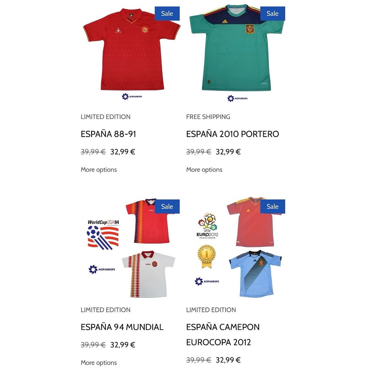 Hispadrops's tweet image. 🚀🚀 MEGA SORTEO 🚀🚀

Por primera vez en Hispadrops, sorteamos todas las camisetas de una categoría! El ganador podrá elegir cualquiera de estas, y si España gana la Eurocopa, podrá elegir 2!!!

Para participar sigue estos pasos:

1) Sigue a @hispadrops
2) RT 🔁 + MG ❤️
3)…