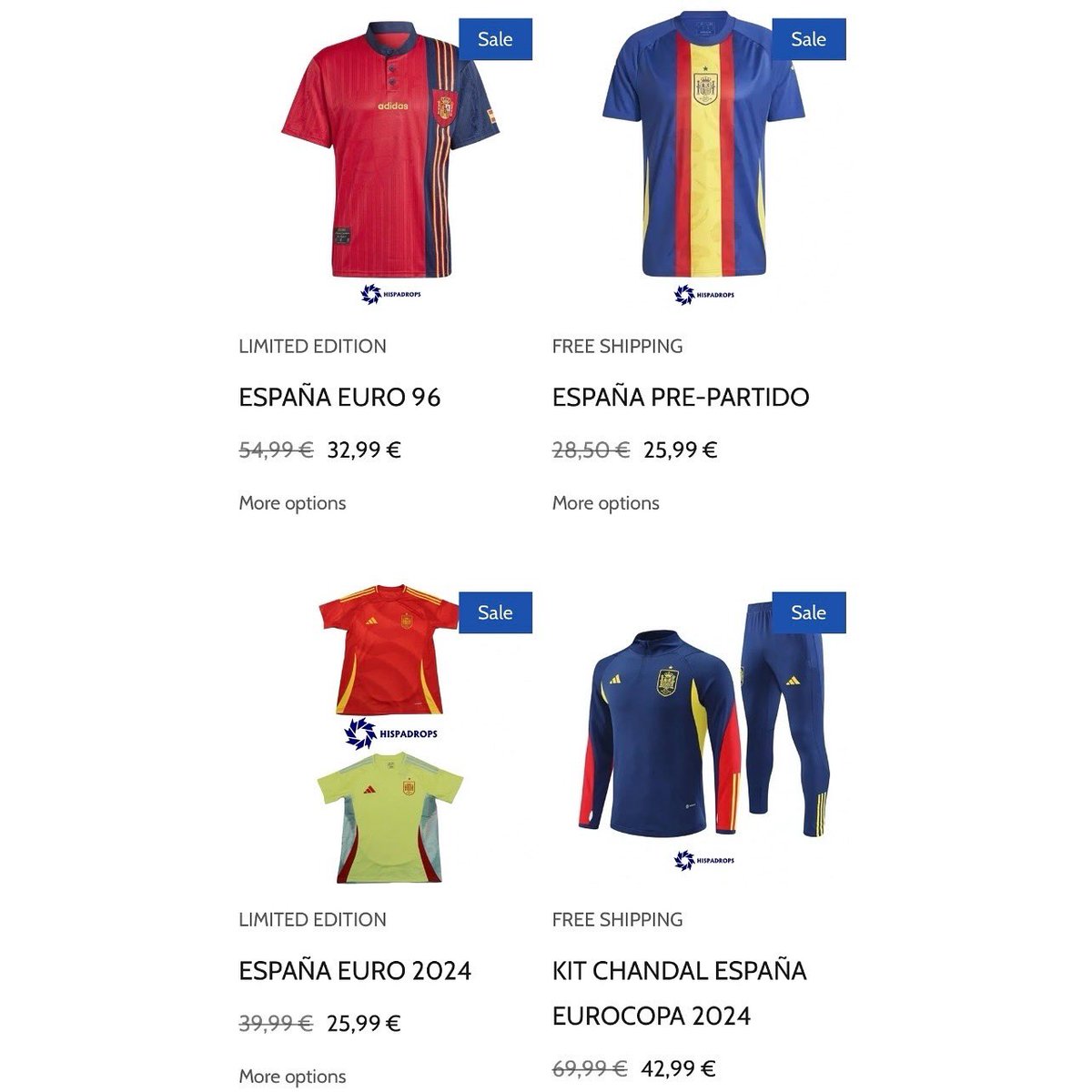 Hispadrops's tweet image. 🚀🚀 MEGA SORTEO 🚀🚀

Por primera vez en Hispadrops, sorteamos todas las camisetas de una categoría! El ganador podrá elegir cualquiera de estas, y si España gana la Eurocopa, podrá elegir 2!!!

Para participar sigue estos pasos:

1) Sigue a @hispadrops
2) RT 🔁 + MG ❤️
3)…