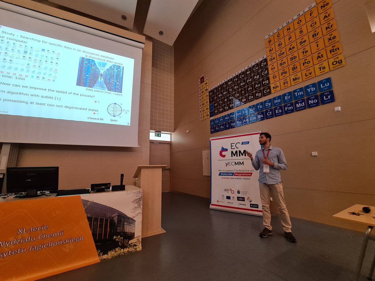 Idris Tlemsani from Paris is presenting the design of Ni(II) complexes with clock transitions <a href="/ecmm2024/">ECMM2024</a>