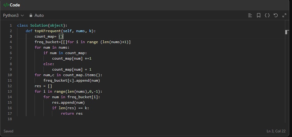 anaym__'s tweet photo. The "Top K Frequent Elements" problem taught me the power of bucket sort! 🚀 After struggling with a brute force approach (O(n log n) complexity) for hours, I turned to @neetcode1 and finally got it. Here are my notes. #coding #leetcode #bucketsort #100DaysOfCode https://t.co/Y3PuB5yj2C