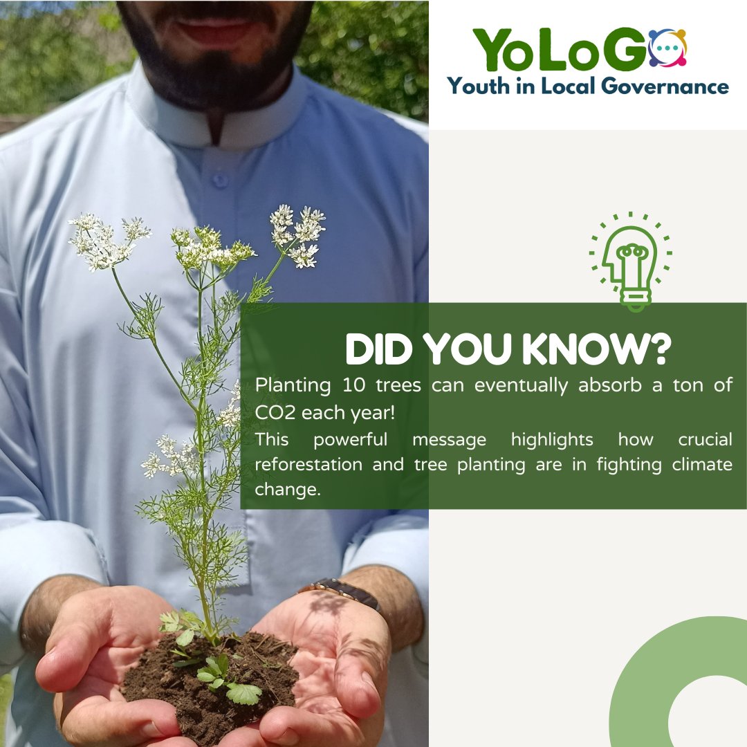 YoLoGoPak's tweet photo. "Youth Planting Trees: Sowing Seeds of Hope and Reaping Forests of Tomorrow."

Did you know that planting 10 tress can eventually absorb a ton of CO2 each year!

This powerful message highlights how crucial reforestation and tree planting are in fighting climate change.

#YoLoGo https://t.co/vAaXrhaASi
