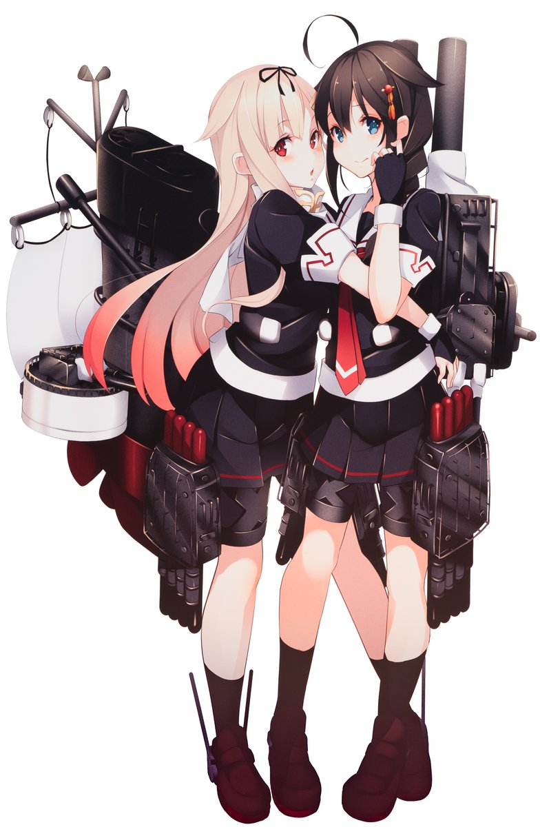 艦これ「艦これ書き下ろし収集中。夕立、時雨、その4。マルチクロス」|あかのイラスト