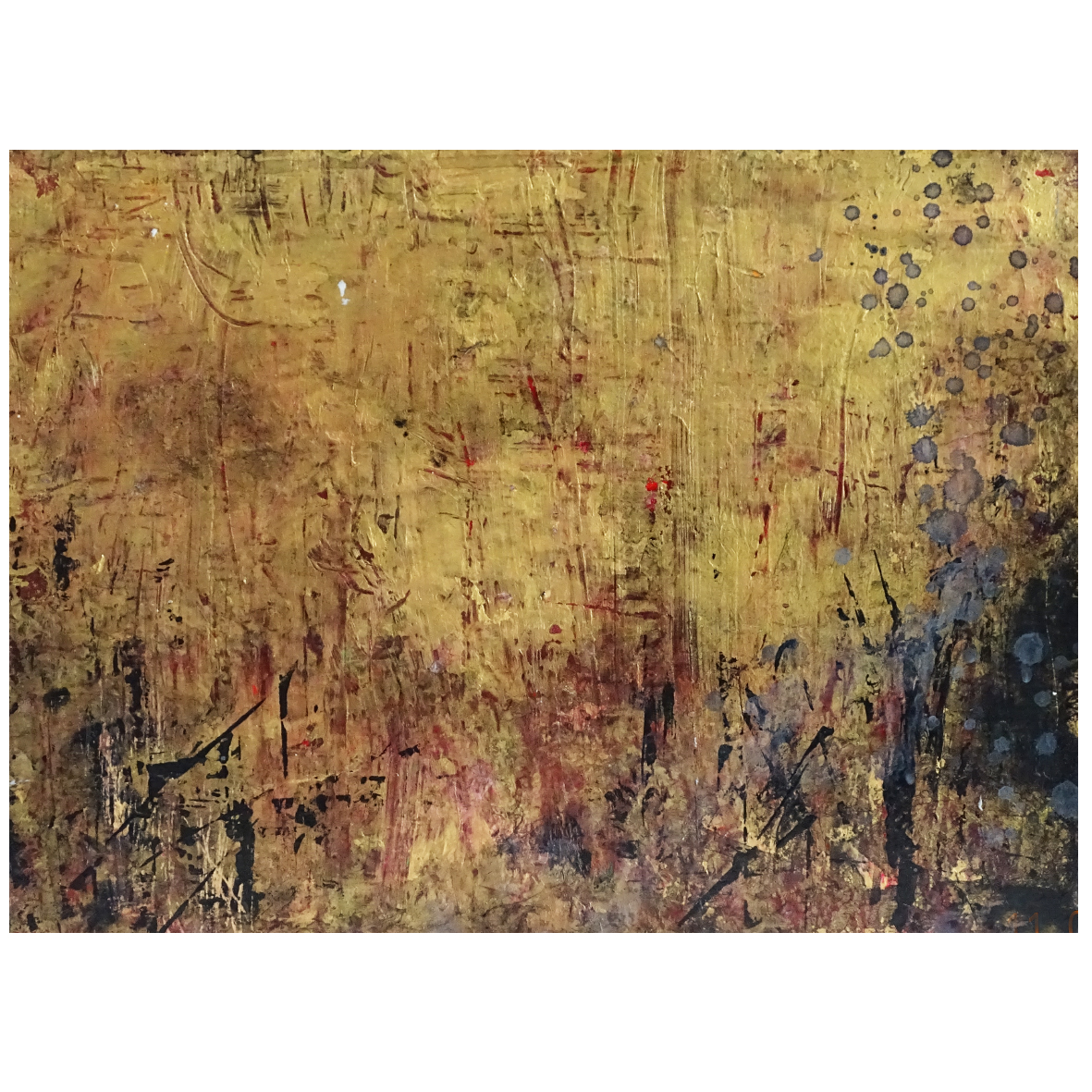 Larainjp's tweet photo. Painting over a previous work with black acrylic. Acrylic on small A4 wood panel.
#art #artist #painting #deterritorialisation #Jung #transformation https://t.co/nLrEZnb4w5