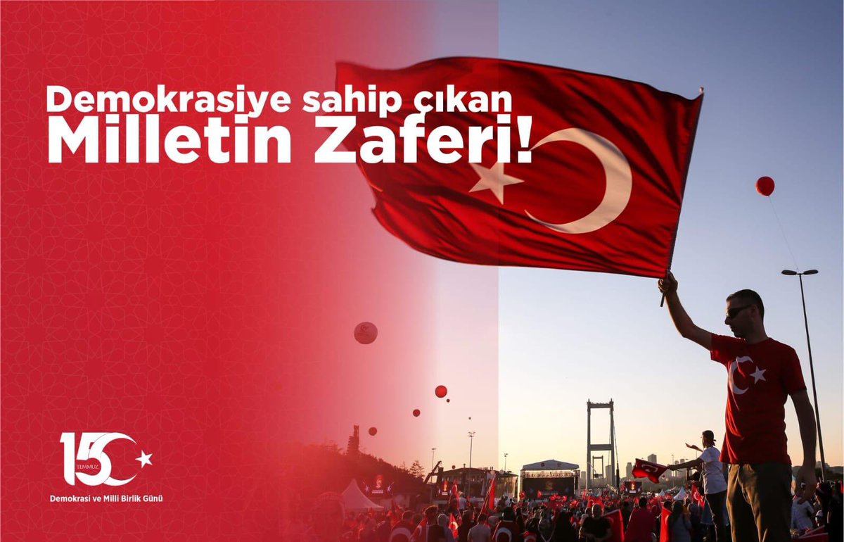 DenizliValiligi's tweet photo. 15 Temmuz Demokrasi ve Millî Birlik Günü

#MilletinZaferi 🇹🇷🇹🇷🇹🇷
#BağımsızlığınZaferi
#DemokrasininZaferi https://t.co/zVIIYQdZ2M