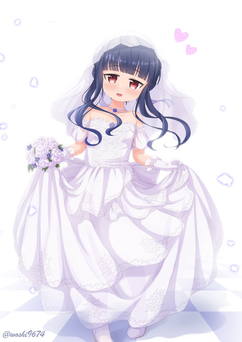 佐城雪美 「ふふ……ドレス、どう……?#佐城雪美 」|うぉっしーのイラスト