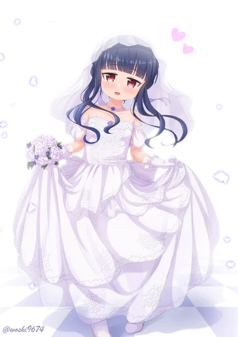 ふふ……ドレス、どう……?#佐城雪美 