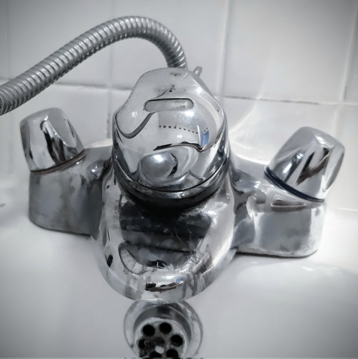 I have been staying at an Inn with the ugliest tap I have ever come across. Has anyone seen a tap worse than this abomination? #fuglyfaucets