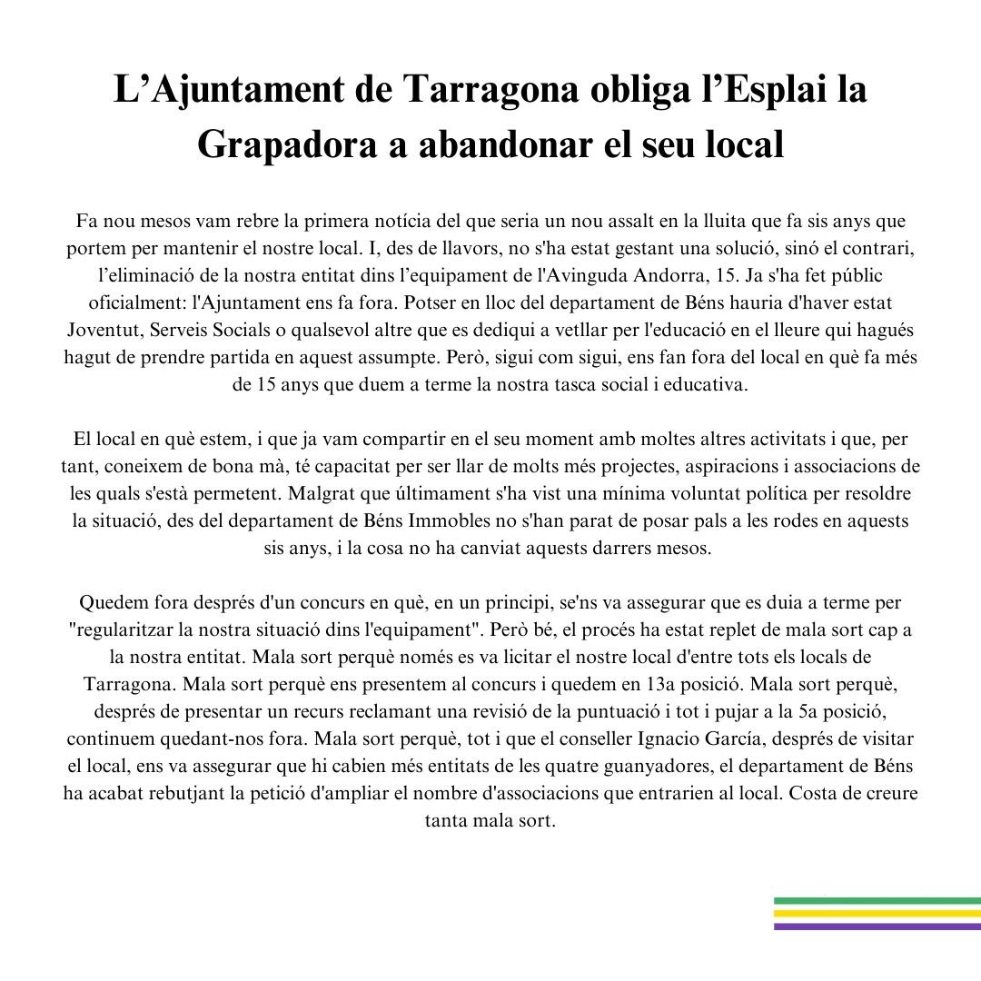 Esplai la Grapadora tweet media