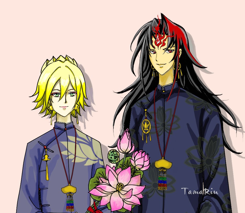 TamaRin217's tweet photo. Ashura & Taishakuten in Vietnamese traditional style ✨❤️✨
#TuĐế #AshuTaisha #AshuraTaishakuten #修帝
#ATuLa #Ashura #阿修羅
#ĐếThíchThiên #Taishakuten #帝釈天 https://t.co/LWBuQ1OlY6