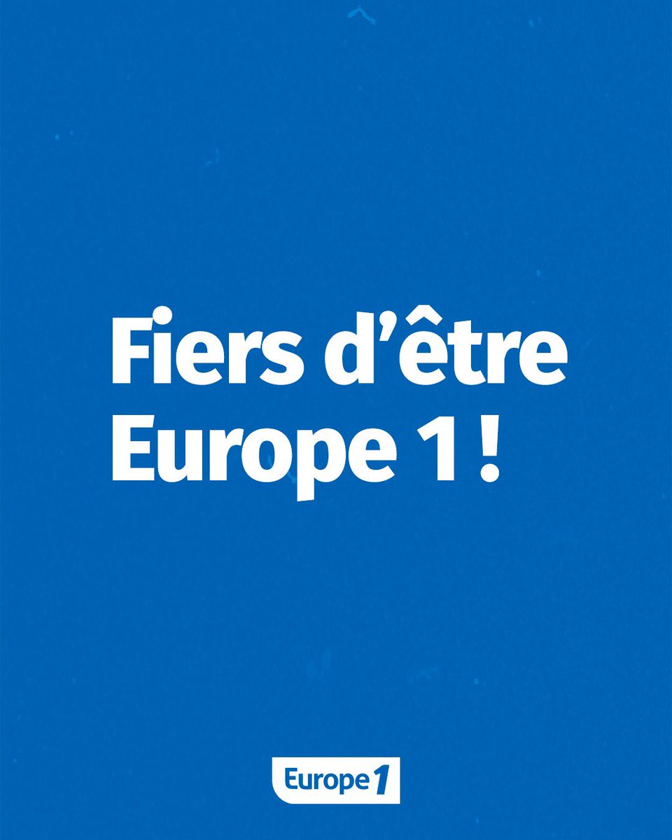 Europe1's tweet photo. 🔵 Fiers d’être #Europe1 https://t.co/XLaiRTwUo8