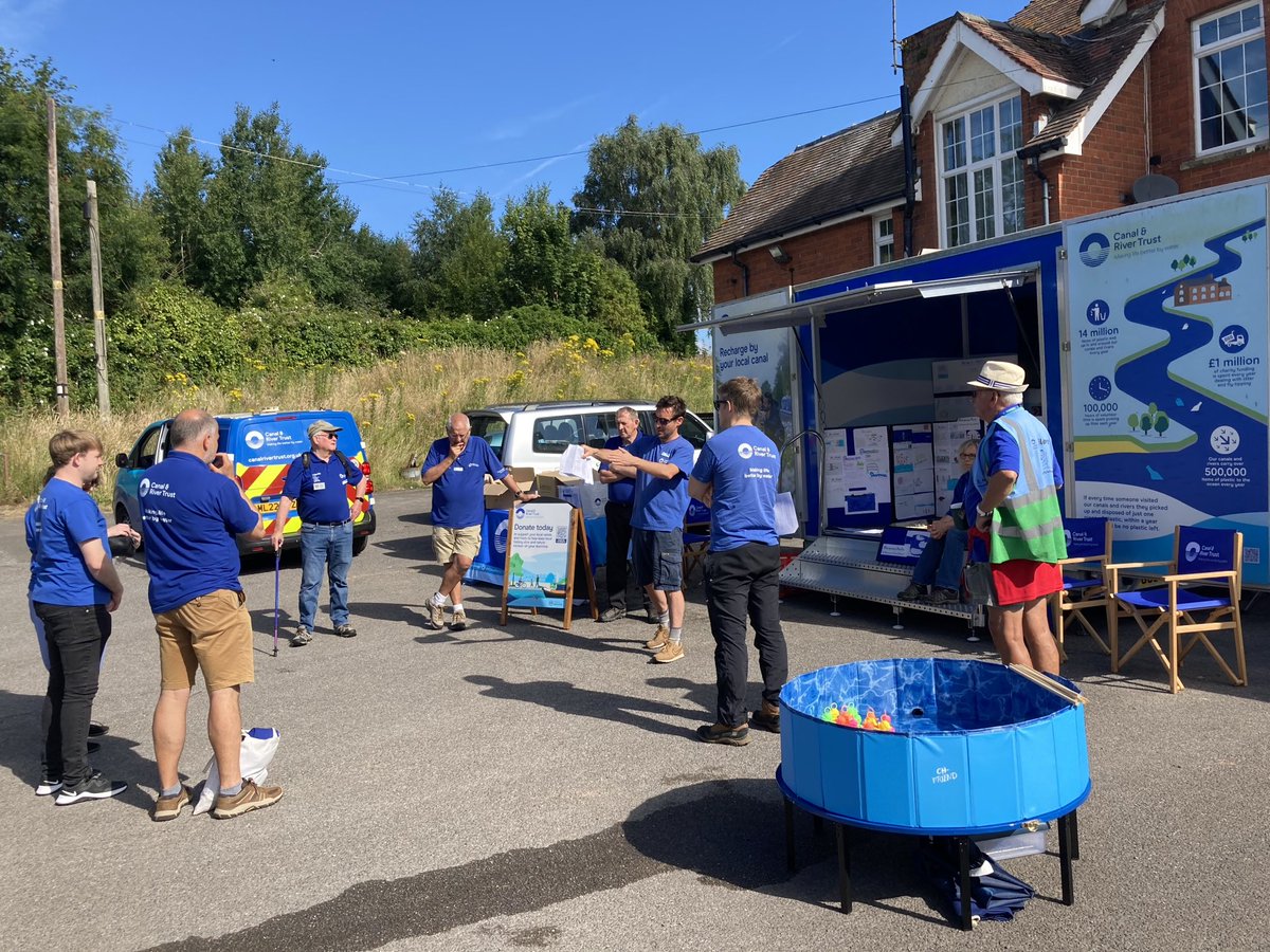 WSW team getting ready for day 3 150yrs anniversary celebration events at Sharpness Port. Come on down and get an insight into this fabulous spot on our regional network #ActNowForCanals #heritage #volunteers #communityengagement