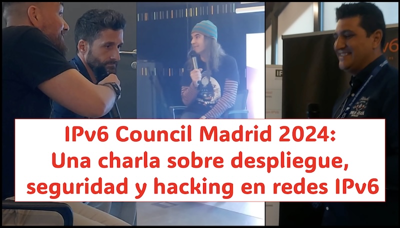 El lado del mal - IPv6 Council Madrid 2024: Una charla sobre despliegue, seguridad y hacking en redes IPv6 elladodelmal.com/2024/07/ipv6-c… #ipv6 #hacking #hardening #redes