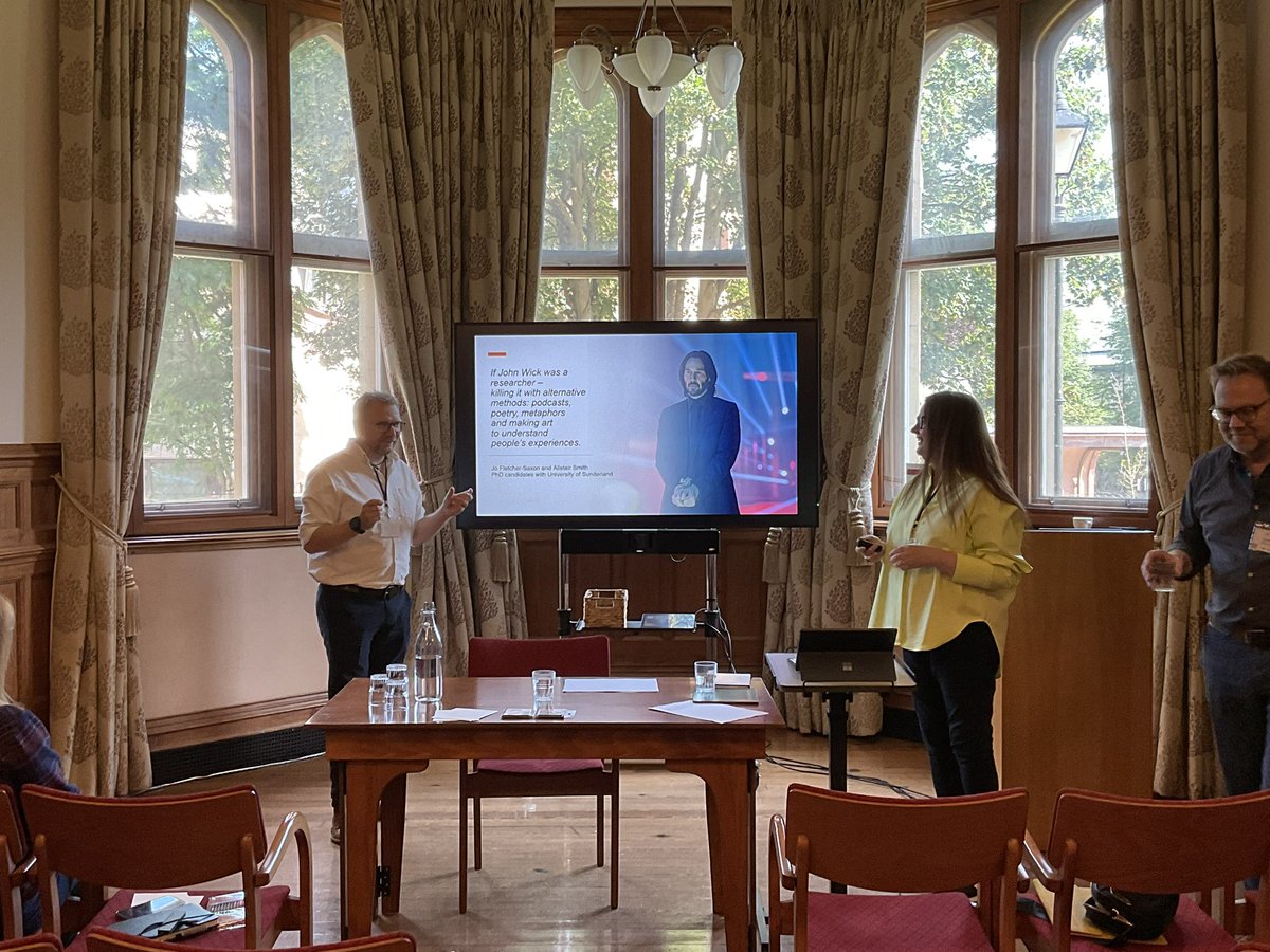 Kerry Scattergood (@kmscattergood) on Twitter photo #ARPCE24 day 3! We’re off to a flying start with I-poems & drawing metaphors 🎉 <a href="/JFletcherSaxon/">Jo Fletcher-Saxon 🎙️ #EdPodFest</a> & <a href="/alistairteaches/">Alistair Smith</a> - If John Wick was a researcher - killing it with alternative methods: podcasts, poetry, metaphors and making art to understand people’s experiences.
<a href="/ARPCEresearch/">ARPCE</a> #ARPCE24 day 3! We’re off to a flying start with I-poems & drawing metaphors 🎉 <a href="/JFletcherSaxon/">Jo Fletcher-Saxon 🎙️ #EdPodFest</a> & <a href="/alistairteaches/">Alistair Smith</a> - If John Wick was a researcher - killing it with alternative methods: podcasts, poetry, metaphors and making art to understand people’s experiences.
<a href="/ARPCEresearch/">ARPCE</a>